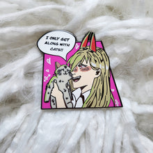 Load image into Gallery viewer, Devil and Cat Enamel Pin
