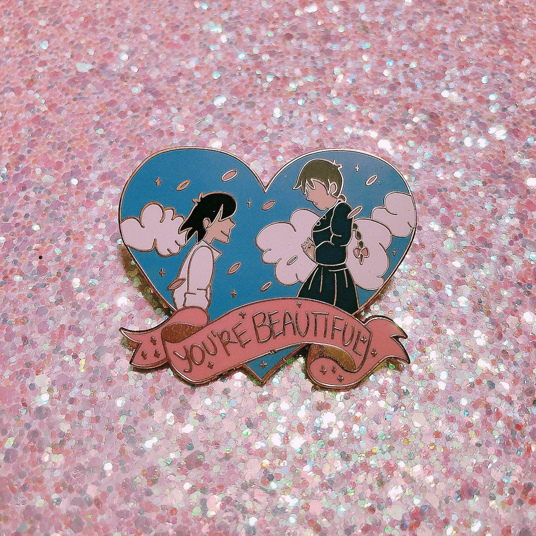 Howl and Sophie Enamel Pin