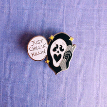 Load image into Gallery viewer, Kawaii! Scary Movie Enamel Pin
